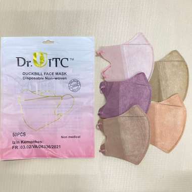 Masker Duckbill murah isi 50 pcs / Dukbil hitam / Duckbil putih / Db Abu Abu / Db Warna / COD BISA BAYAR DI TEMPAT