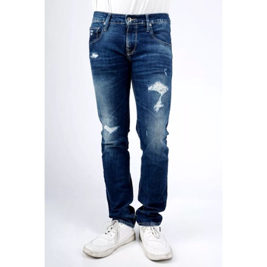 BOMBBOOGIE E8 Series Blue Jeans Skinny ORIGINAL - Ripped Handmade - tag. 799.900