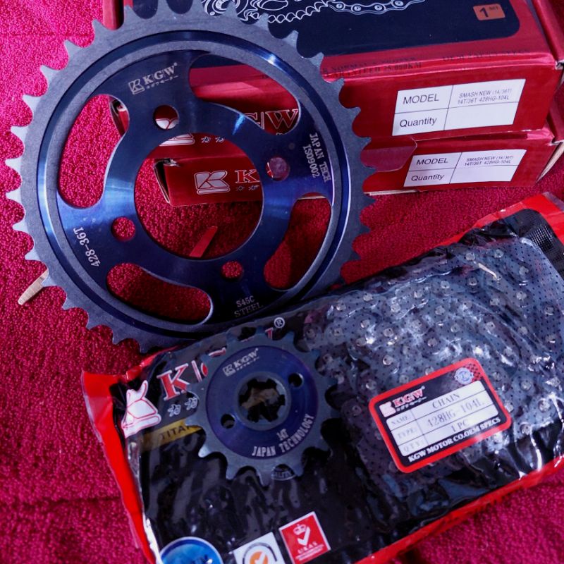 Gear set Smash New Kgw Gear Paket Smash New 36T Kgw