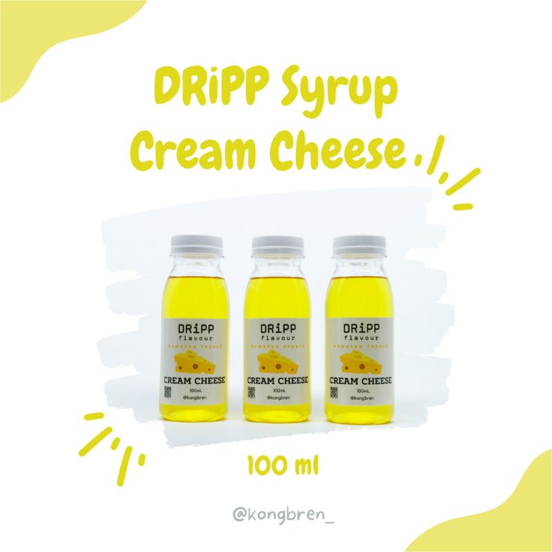 Dripp Syrup Cream Cheese Repack 100ml - Sirup Dripp Cream Cheese 100 ml