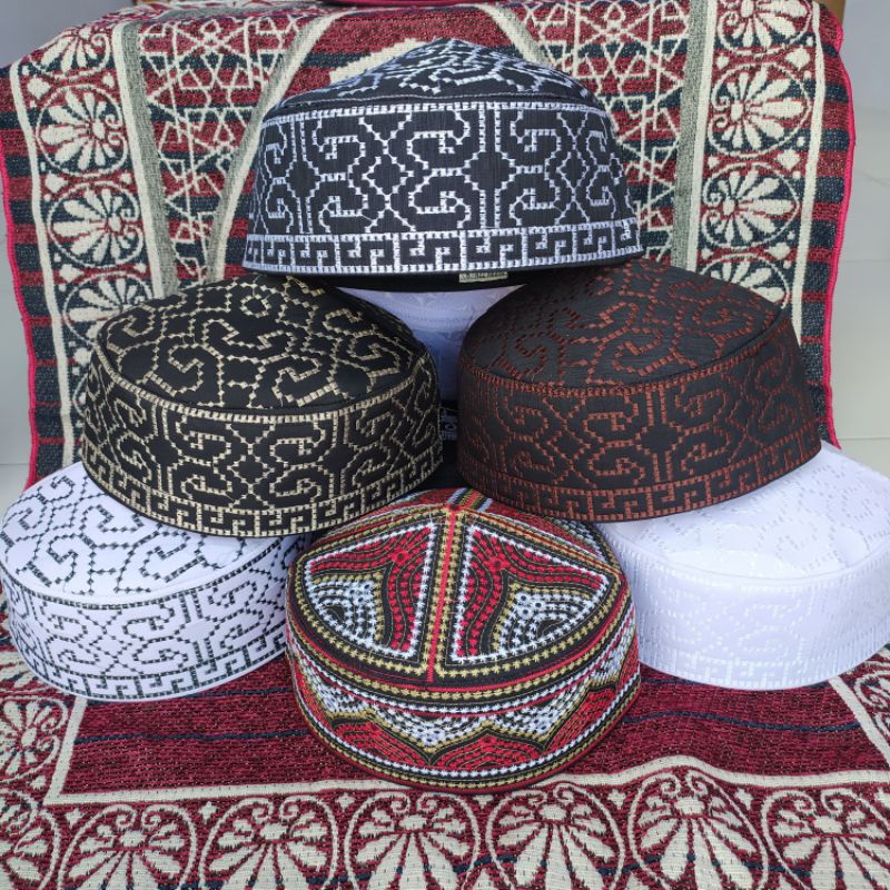 PECI PAKISTAN FULL BORDIR kopiah full bordir peci asagopah songkok pakistan full bordir peci biru peci coklat peci merah peci oman bangladesh peci turky peci malaysia ori peci murah oleh oleh haji umroh peci ibadah songkok anak songkok dewasa peci laki