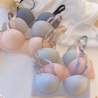 Image of Miss curiosity Summer bra push up light and small chest gathered comfort simple bh