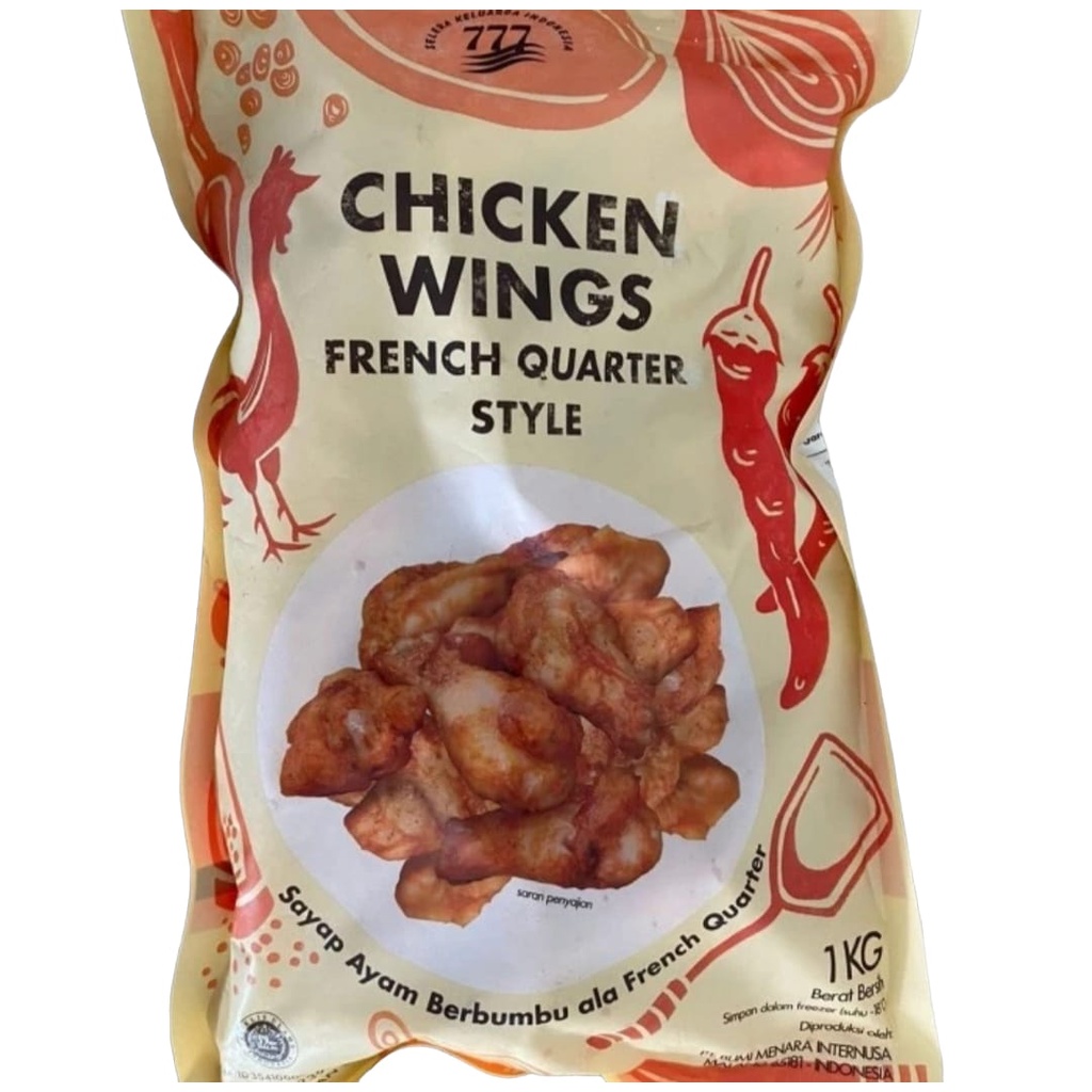 

Premium Chicken wings French Quarter Style 1 Kg | Sayap Ayam
