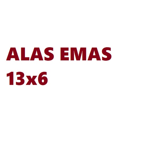 

ALAS EMAS 13x6