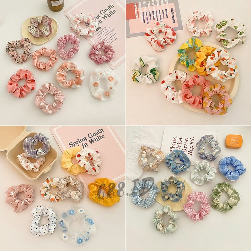 Ikat Rambut Scrunchie Kunciran Scrunchi Korea 3 pcs Iket Rambut Cepol Hijab Jilbab Kucir Rambut KCR 26