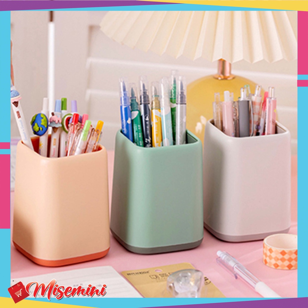 

Ⓜ️ Ⓜ️️Tempat Pensil Dan Pulpen Polos Simple Serbaguna Minimalis Pen Holder