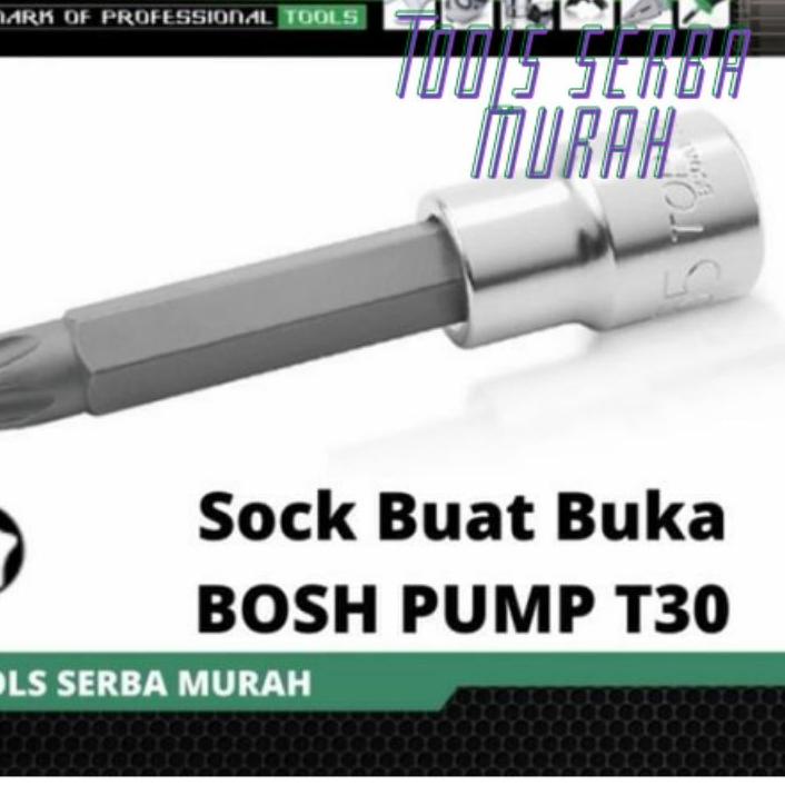 ✸ COD mata sock socket T30 Lubang bintang 5 Long DR 1/2" kunci t30 segi 5 Panjang / Pendek ●