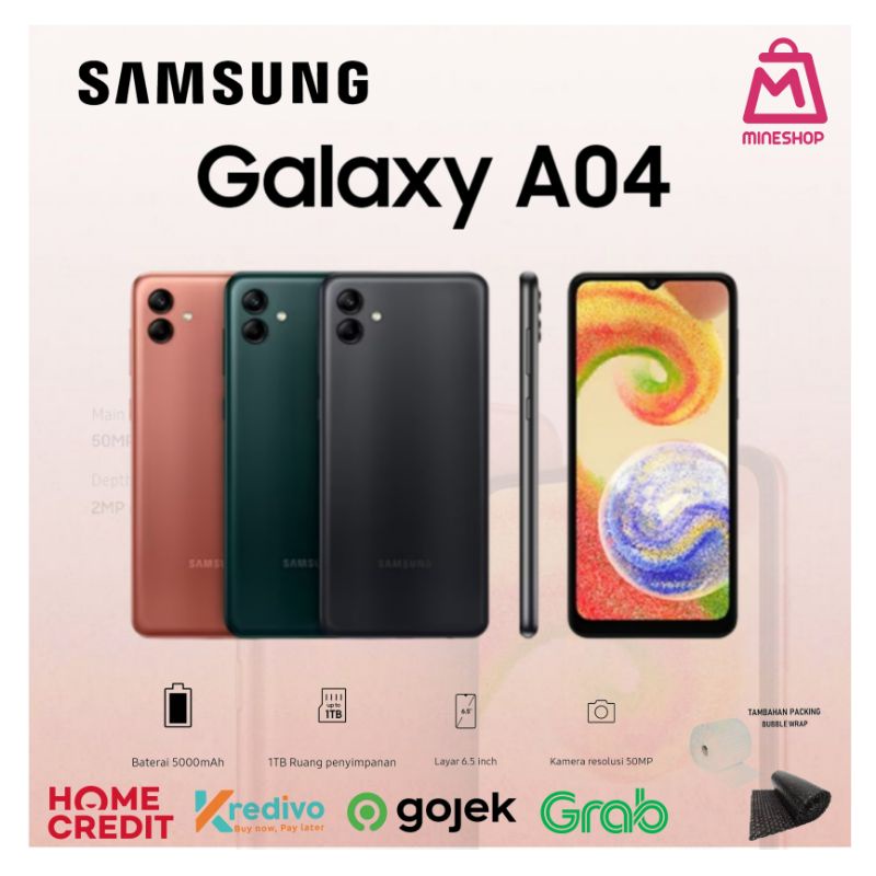 Samsung A04 4/64GB Garansi Resmi SEIN BNIB/SEGEL