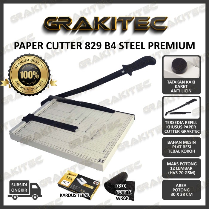 

Pemotong Paper Cutter F4 / B4 ( Alat Potong Kertas ) Pemotong Kertas