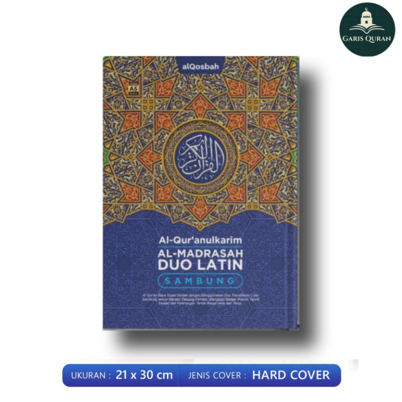 Al-quran Al-Madrasah Duo Latin Sambung Ukuran Besar A4