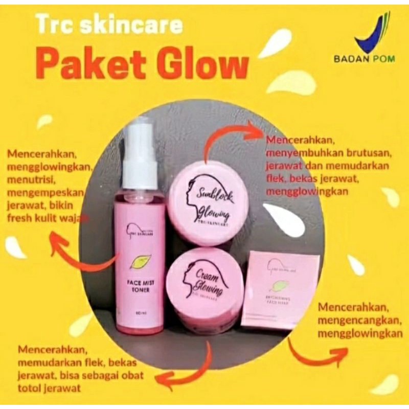 PAKET CREAM GLOWING TRC SKINCARE BPOM