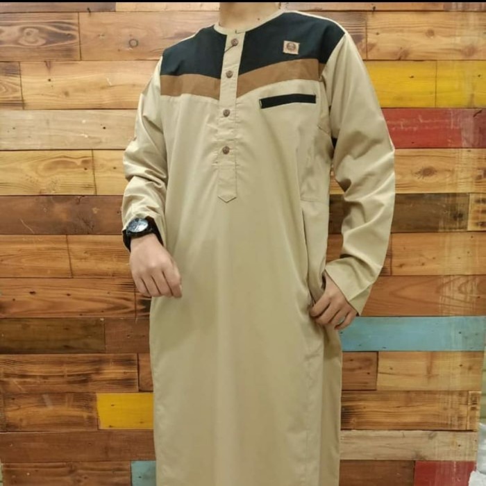 pStore88 - Al Amwa/ Baju Muslim/ gamis Katun jubah/ Baju Gamis Pria/ Haramain 5666