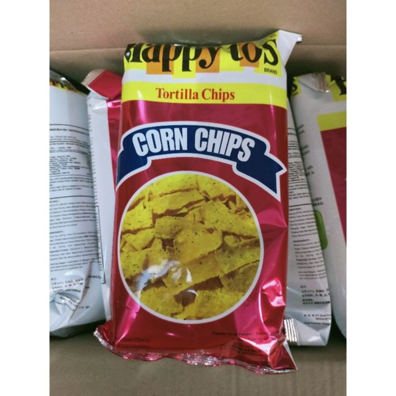 happy tos tortilla chips merah 160gr