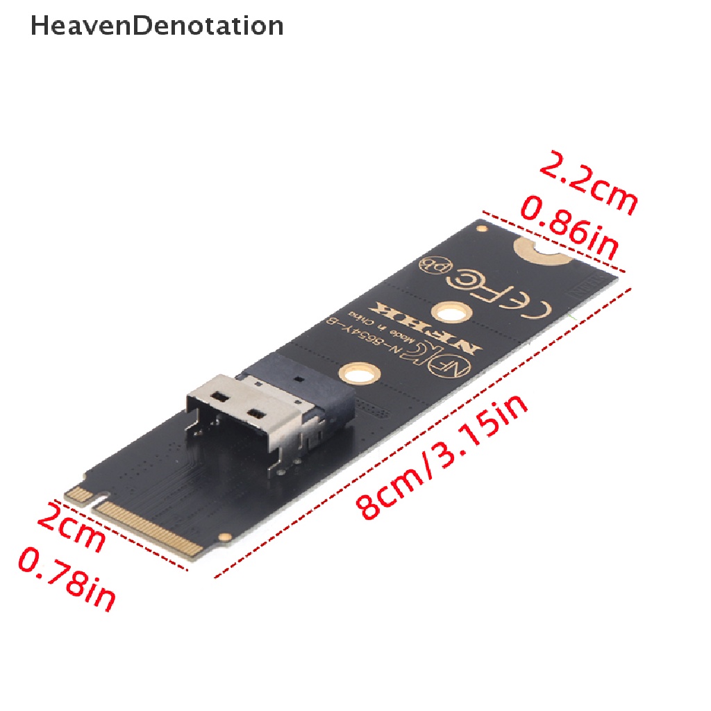 [HeavenDenotation] Nvme M.2 NGFF Ke Slimline SAS Adapter Converter Card Untuk PC Desktop Mainboard HDV