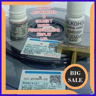 perkakas satu paket alat perbaikan lcd tv monitor hp - lem ic cof ke t con ACF AC-2056U-35