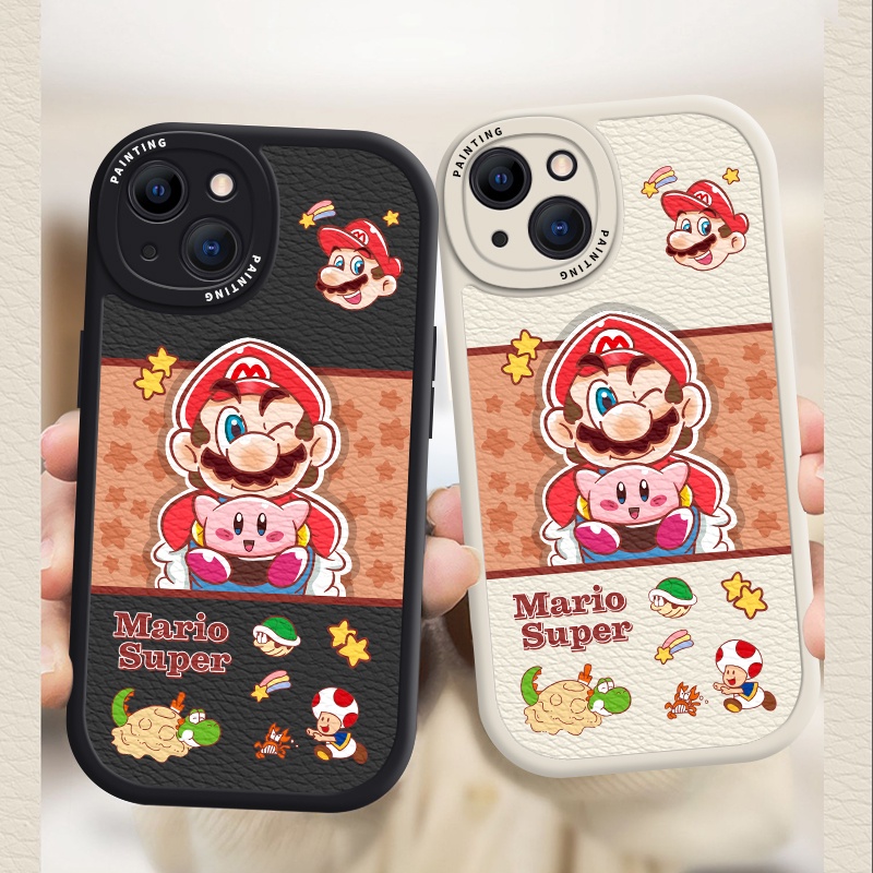 Case iPhone Untuk14 /13 /12 /11 Promax Kartun Super Mario Soft Casing Untuk Iphone6 /7X8 Plus/X/XR/Xs Max Cover