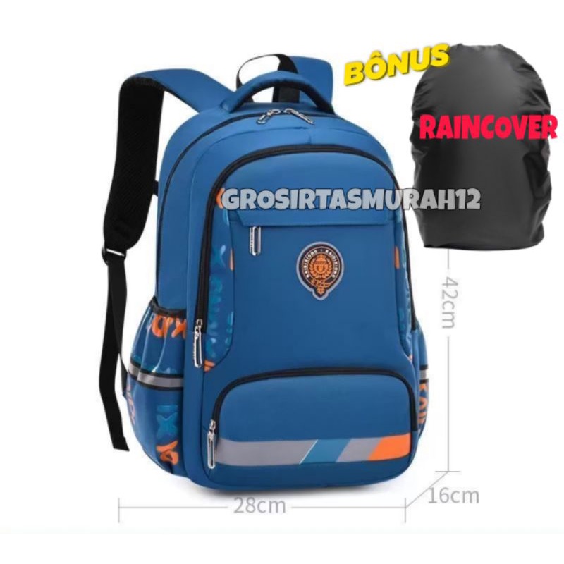 Tas ransel sekolah anak laki laki SD SMP Tas anak laki laki tas anak  gratis raincover