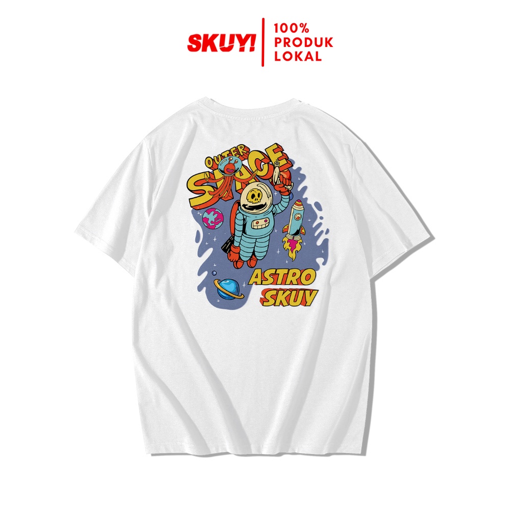 Kaos Skuy Dewasa Putih Unisex | Astro Skuy SKY149