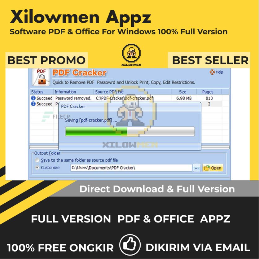 [Full Version]  PDF Cracker Pro PDF Office Lifetime Win OS