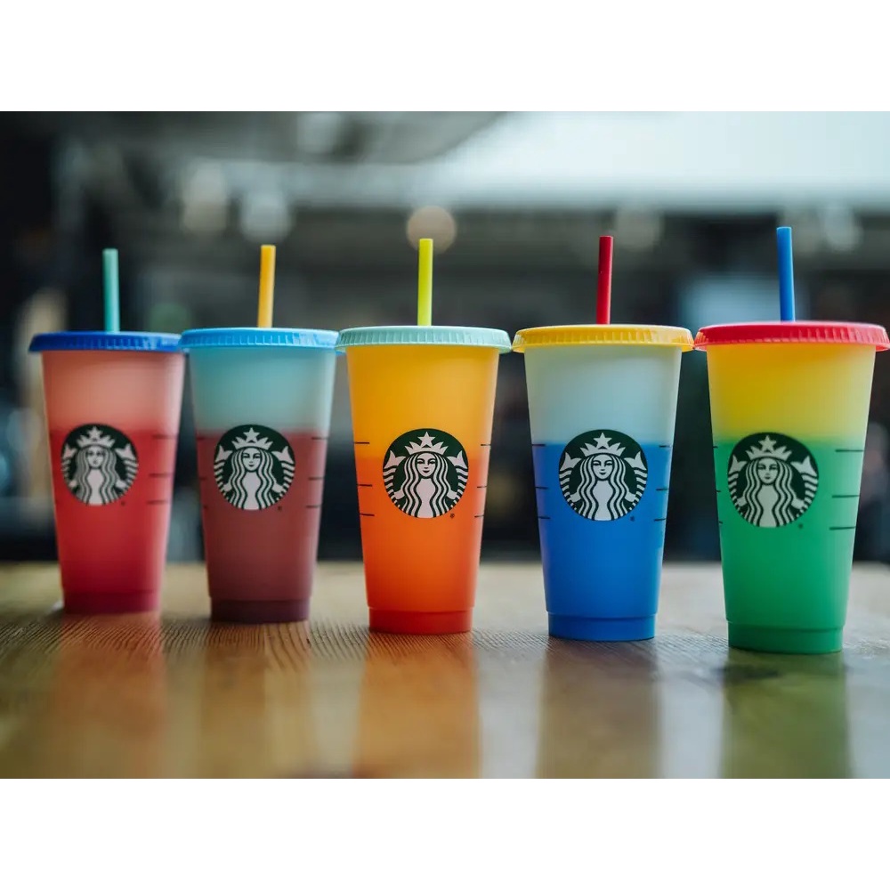 Baru Termurah Tumbler Starbucks Color Changing Cups tumbler Berubah Warna Colour Reusable Cup gelas berubah warna