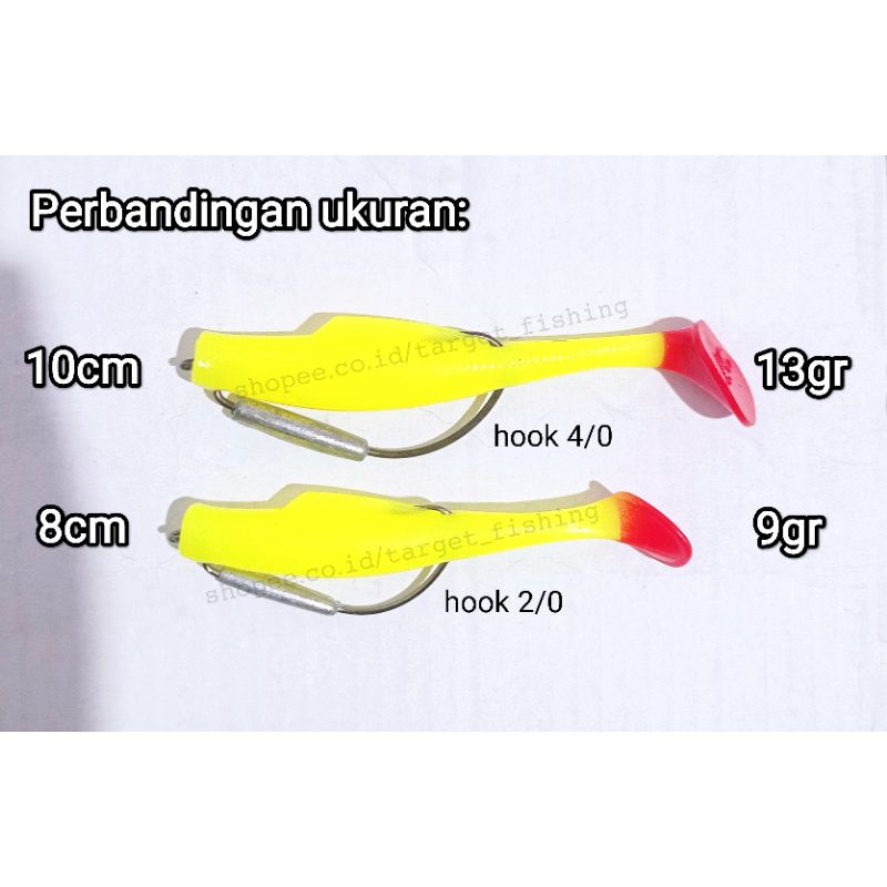 Soft Lure ZMAN JUMBO 10CM Pakai Wormhook Timah Umpan Casting Toman Haruan Kerandang