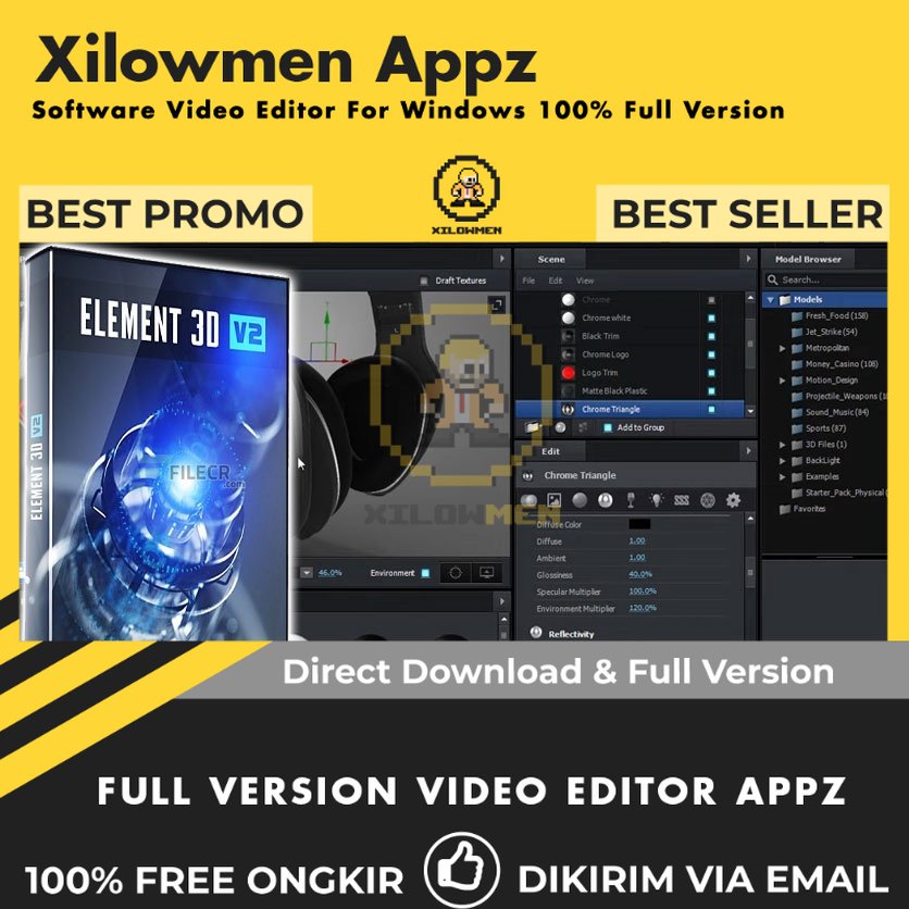 [Full Version] Video Copilot Element 3D Pro Video Editor Lifetime WIN OS