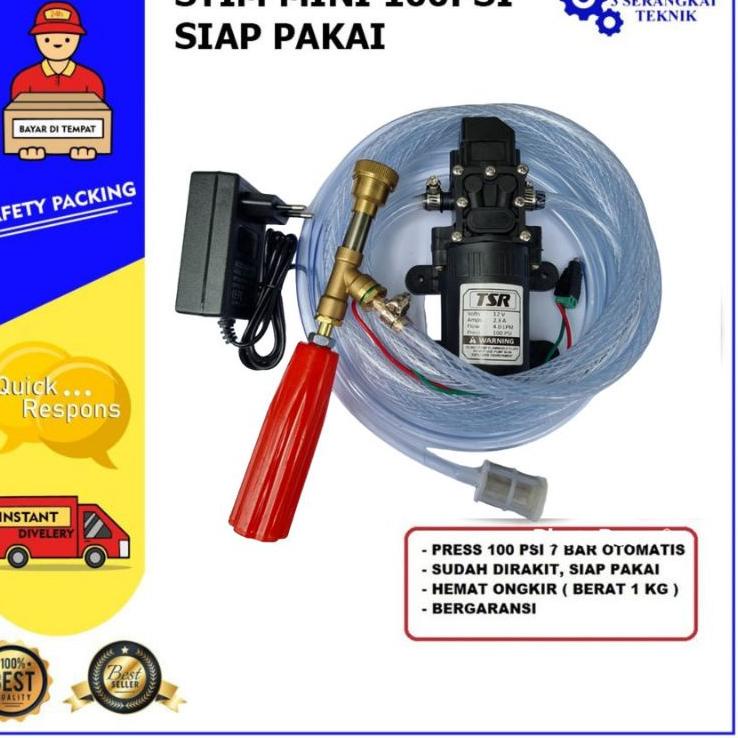 Ready Promo Alat Cuci Stim Motor AC Mobil Mesin Steam Power Sprayer Portable 100SP