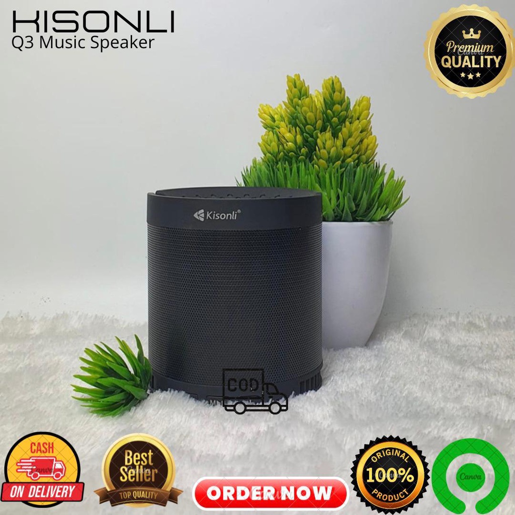 SPEAKER SPEKER PORTABLE BLUETOOTH WIRELESS KISONLI Q3 4 INCH