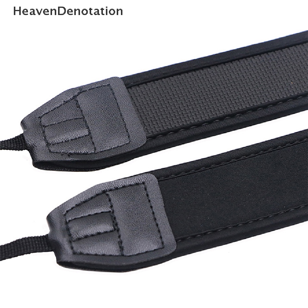 [HeavenDenotation] Universal Neck Shoulder Strap Sling Belt Universal Kamera Shoulder Neck Straps Adjustable Tebal Anti-slip Tali Hitam Untuk Kamera DSLR Digital HDV