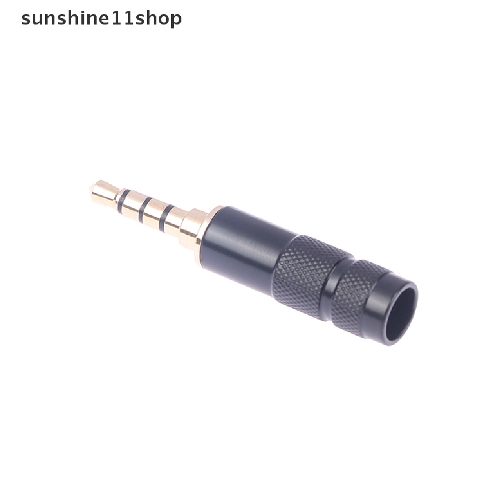 Sho Konektor Audio Stereo Wanita Lapis Emas 3.5mm TRS Male to 3.5mm TRRS Female 3.5 mm N