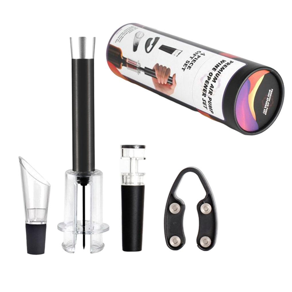 Wine Bottle Opener Set Alat Pembuka Tutup Botol Wine Vacuum Opener Air Opener Air Pressure Pump Opening Tool