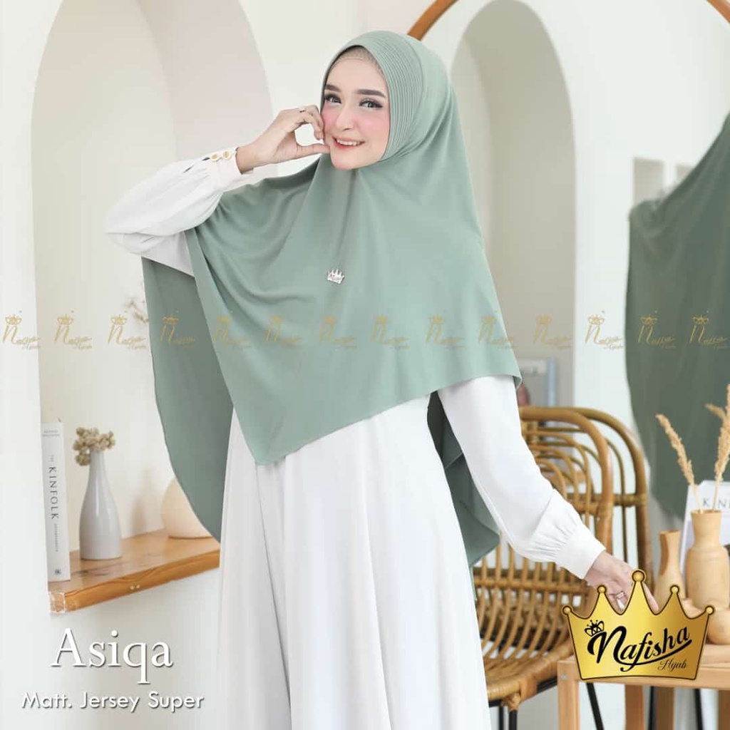 Jilbab Instan Jumbo Asyqa Pad Antem By Nafisha