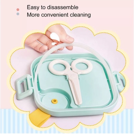 TOKO21--NEW!! KOTAK MAKAN FRIENDLY DINNERWARE LUNCHBOX  KODE 6773 SET FOR KIDS 750ML
