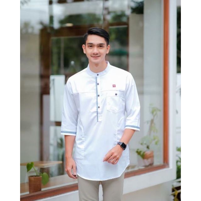 BAJU KOKO PRIA 3/4 KOKO MUSLIM TERBARU BAJU KOKO KEREN KOKO MUSLIM PRIA BAJU KOKO KURTA BAJU SHOLAT 