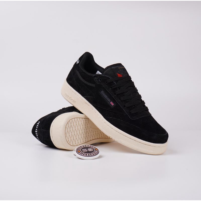 Sepatu Reebok Club C85 URC Black White