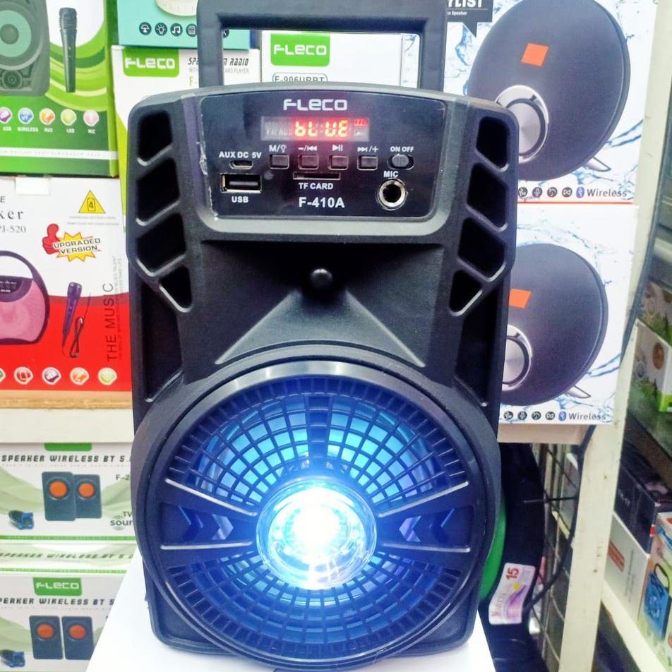 ➱ Speaker Bass Box Fleco F 410 bonus mic ◙