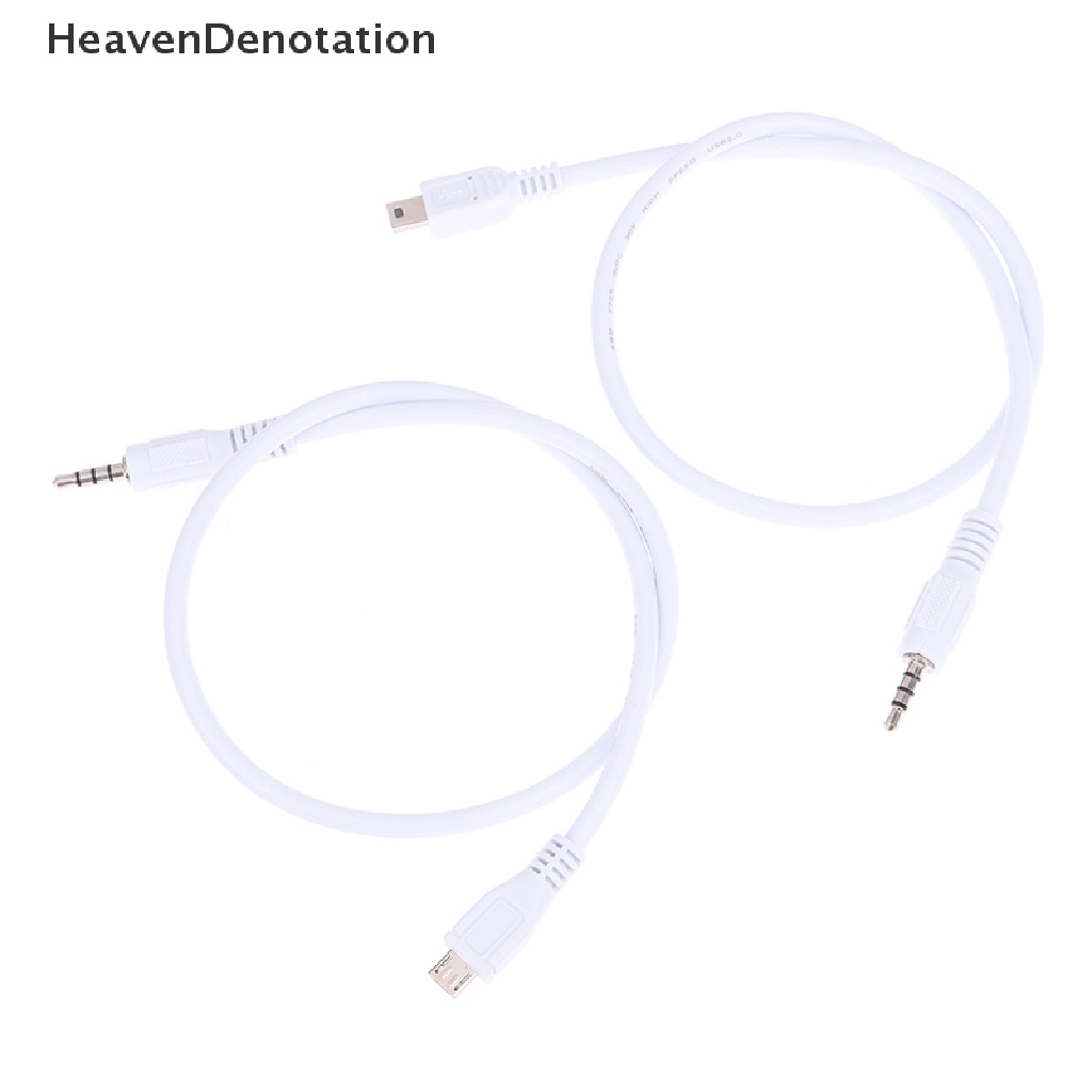 [HeavenDenotation] Konektor Kabel Audio Micro Usb Ke 3.5mm Colokan Headphone Kabel Adaptor Audio HDV