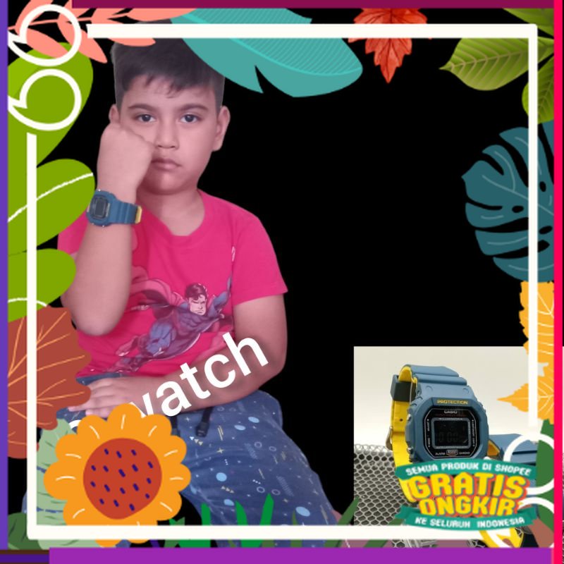 Jam Tangan Anak Laki - Laki & Perempuan / cowok / Cewek / CASIO G-SHOCK DIGITAL Strap Rubber / lucu 