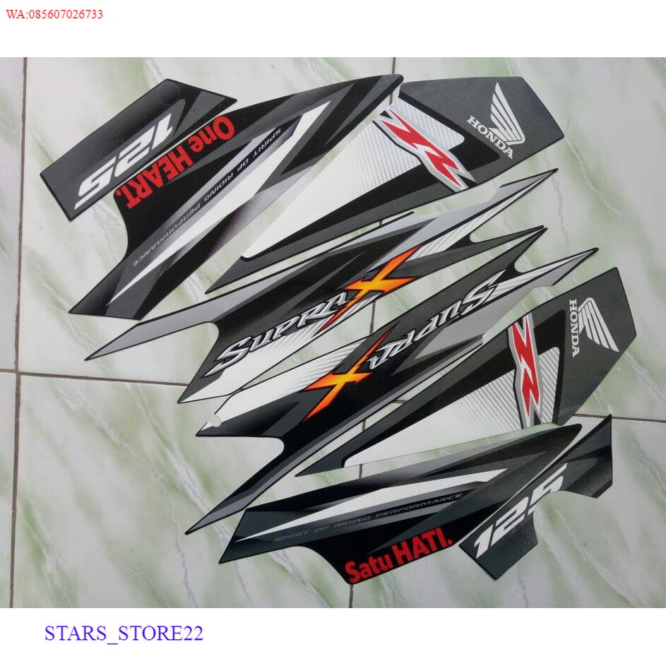 (ORI) stiker striping honda supra x 125 2013 2014 KUALITAS ORIGINAL PABRIK