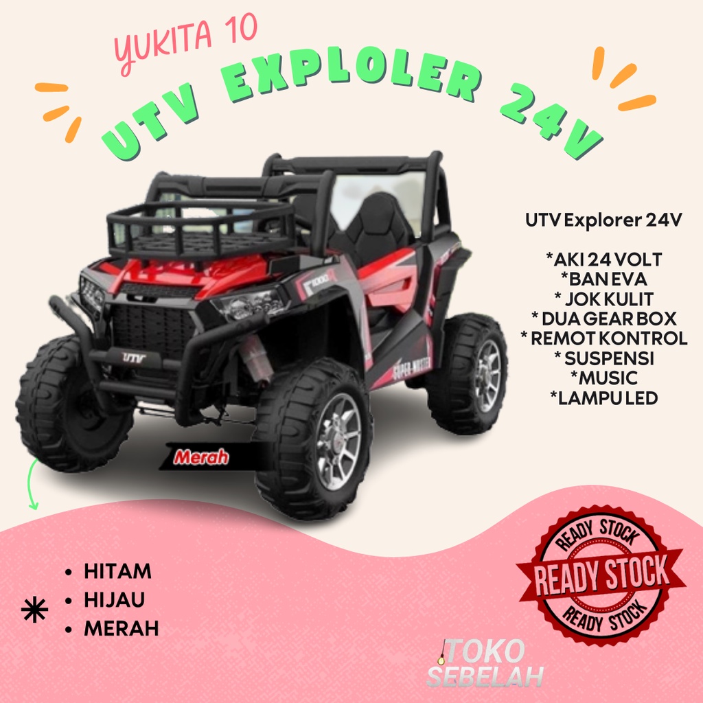 Mainan Anak MOBIL AKI UTV Explorer 24V - YUKITA 10