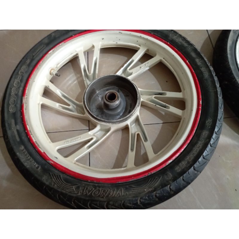 VELG RACING DEPAN BELAKANG SUJUKI SKYWAVE ORI