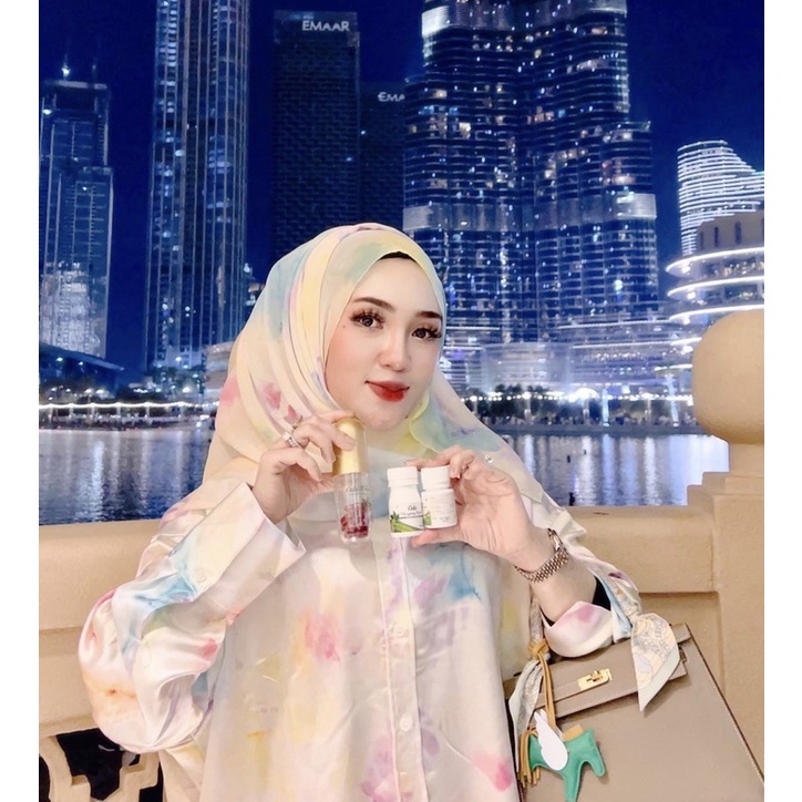 Setelan Shella Set Silk Free Turban One Set Premium