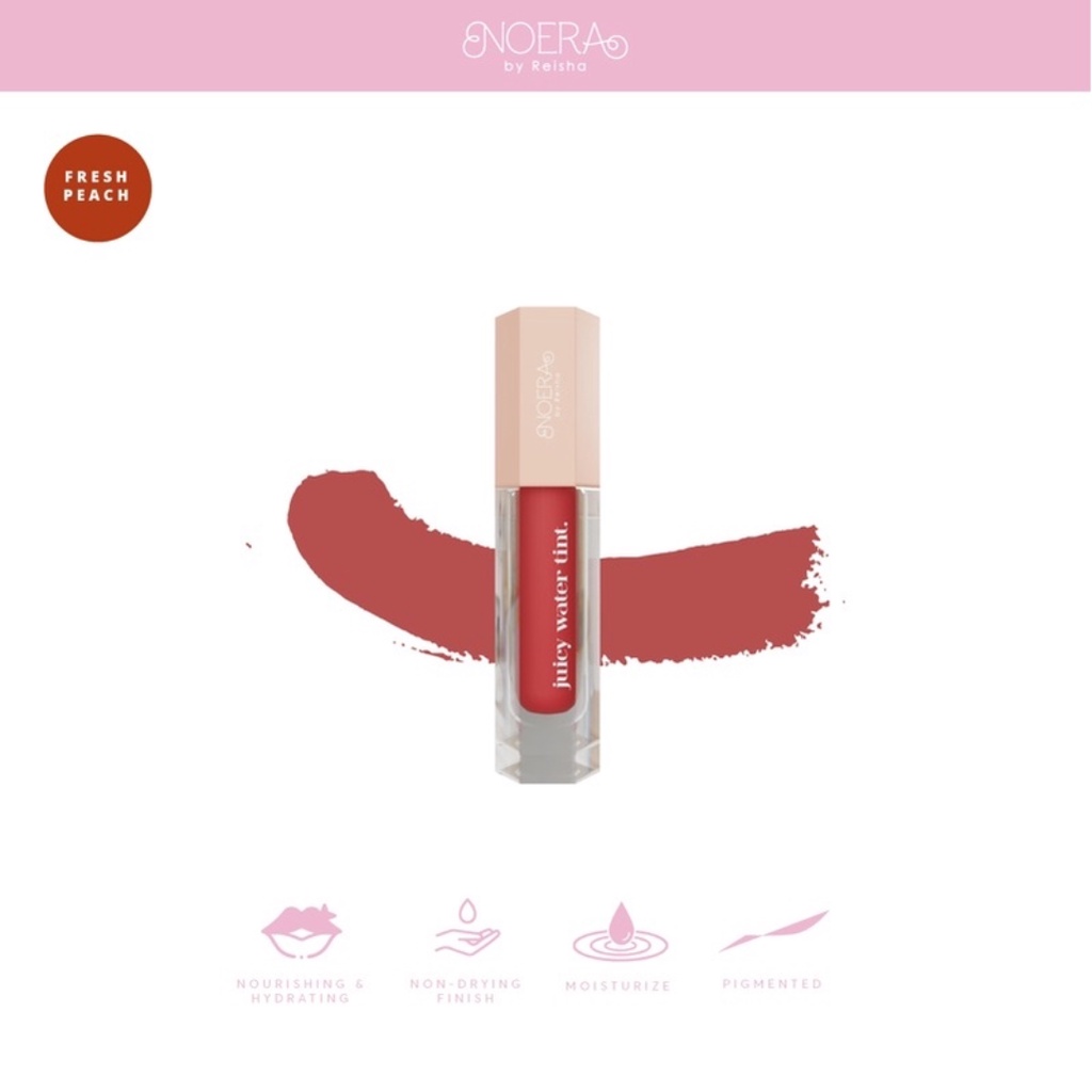 [ FREE GIFT ] Noera Juicy Water Tint - Liptint Lipstick Lembut Tahan Lama BPOM