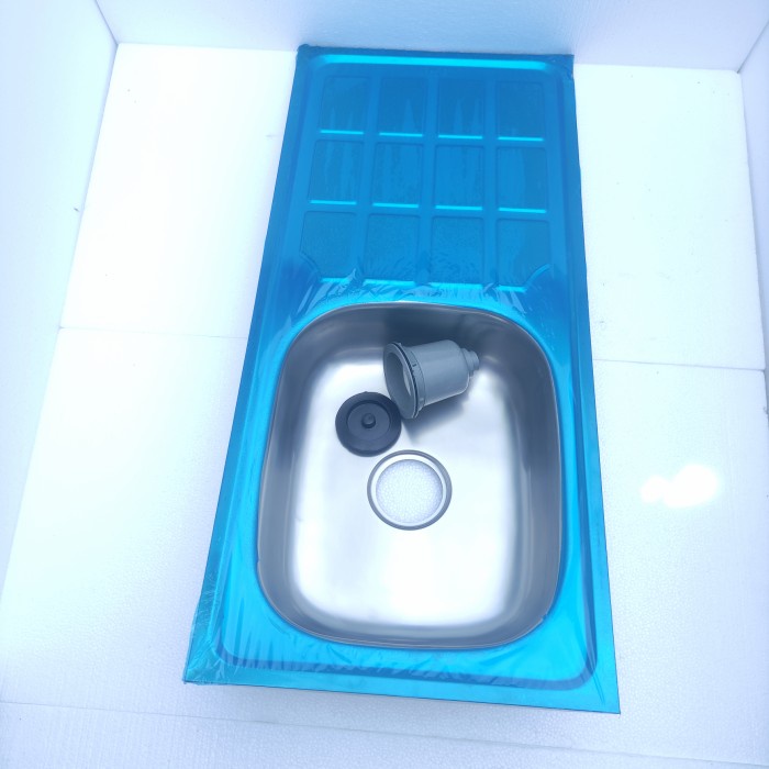 Washtafel Bak Cuci Piring Stainless Wastafel Cuci Piring 96Cm Sink Cuci Piring