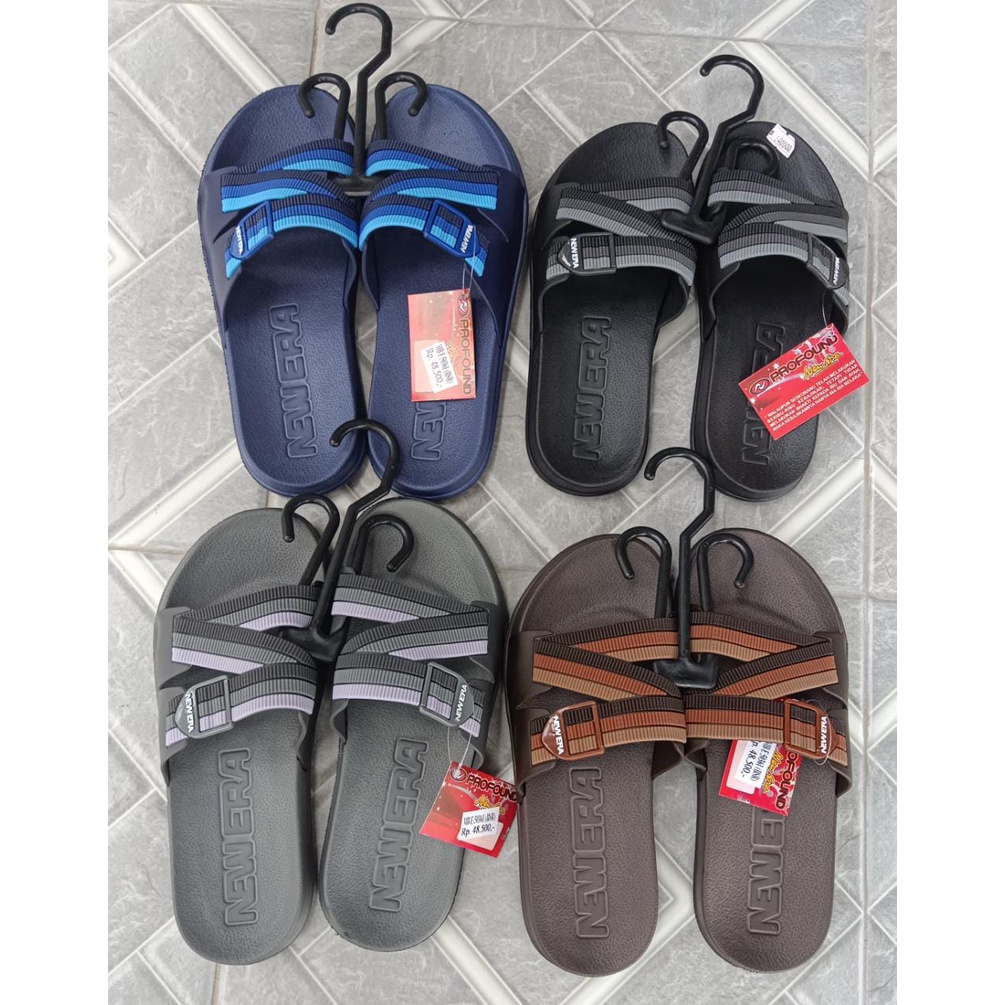 Sandal karet pria / Sandal pria nyaman / Sandal pria New Era / Sendal murah/ Sendal PKU