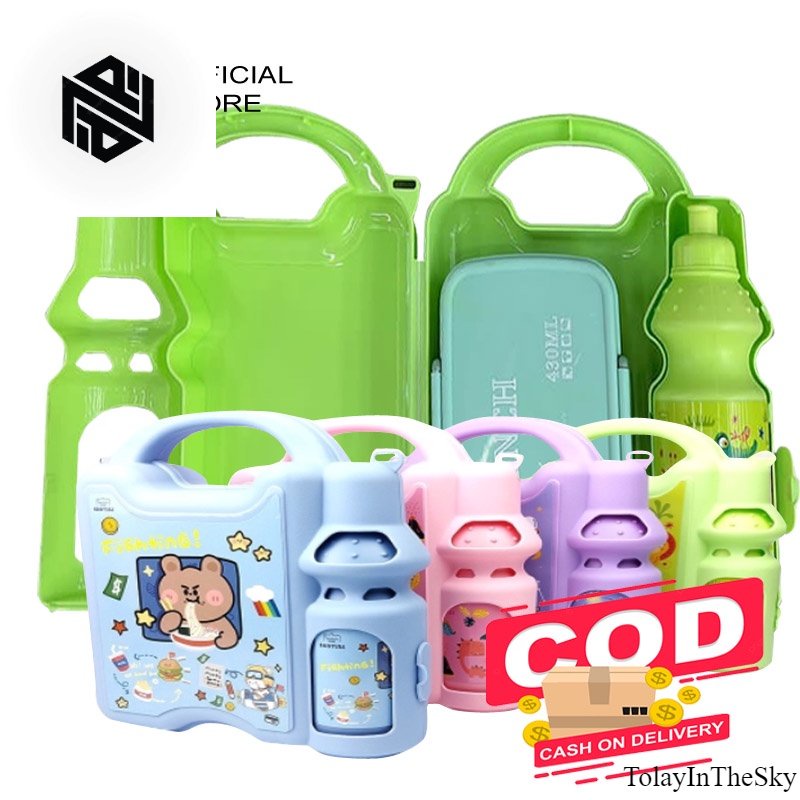 Tempat Makan Anak Lunch Box set Koper 2 in 1