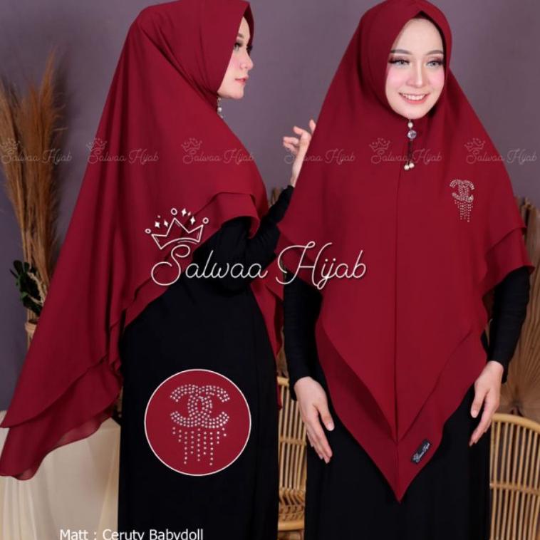 Kimar Warosky Cenel Jumbo/Hijab Lv 2Lyar Jumbo/Kerudung Lv 2Lyar Jumbo