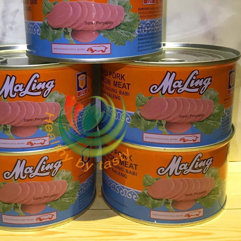 

➯ Ma Ling Luncheon Pork 397 gr TTS Canned / Daging Ham Babi Maling NON HALAL ♛