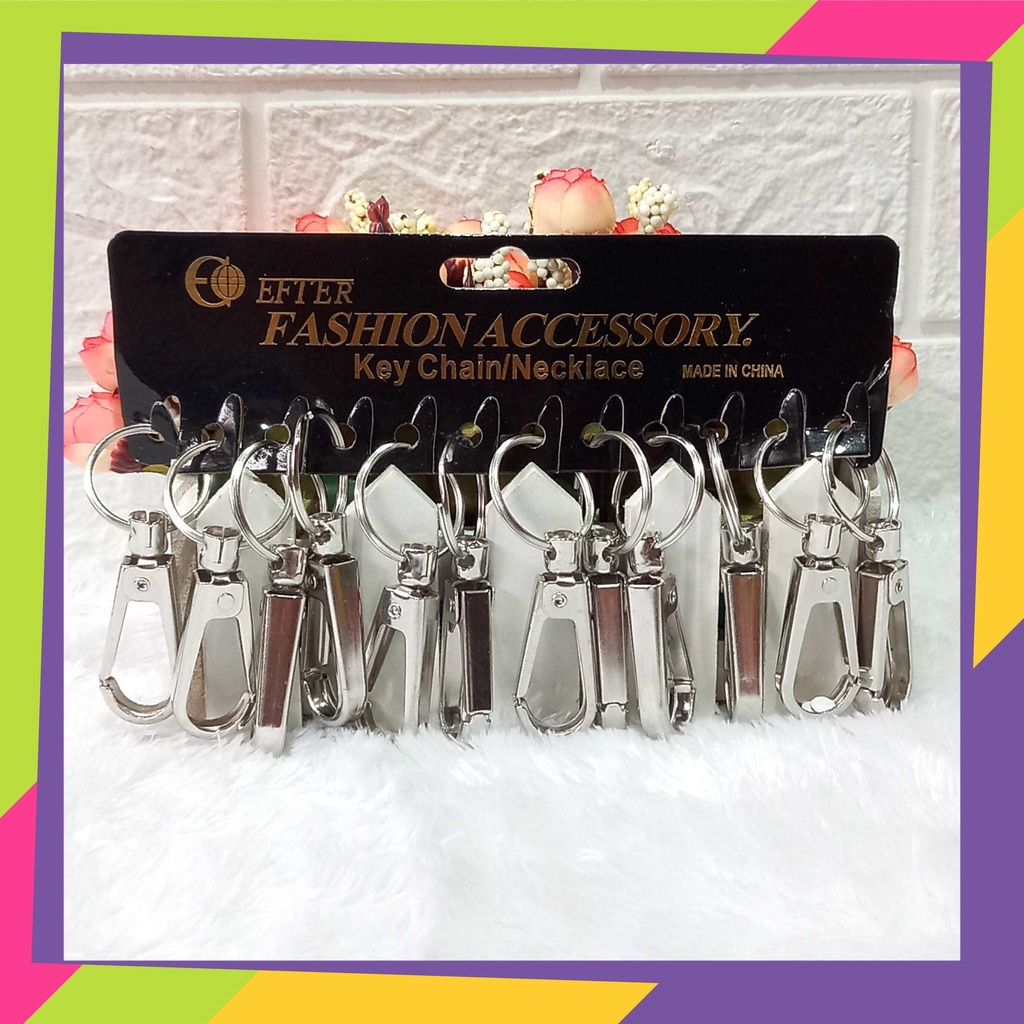 1209 [Grosir] @12pcs gantungan kunci multi fungsi stainliss steel karabiner / Key chain carabiner