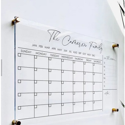 

schedule board Akrilik Custom lanscape/potret 25cm x 30cm